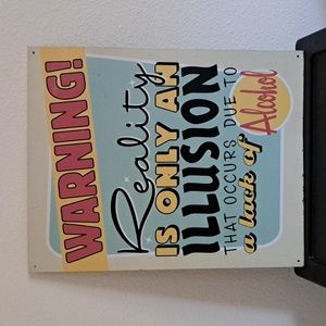 Retro Metal Sign Decor